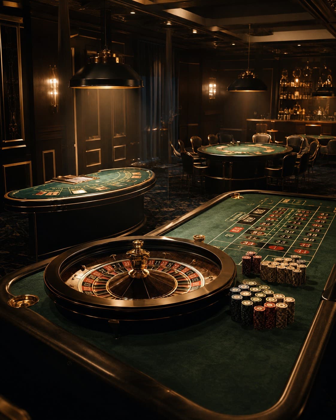 The room, before the first card is dealt