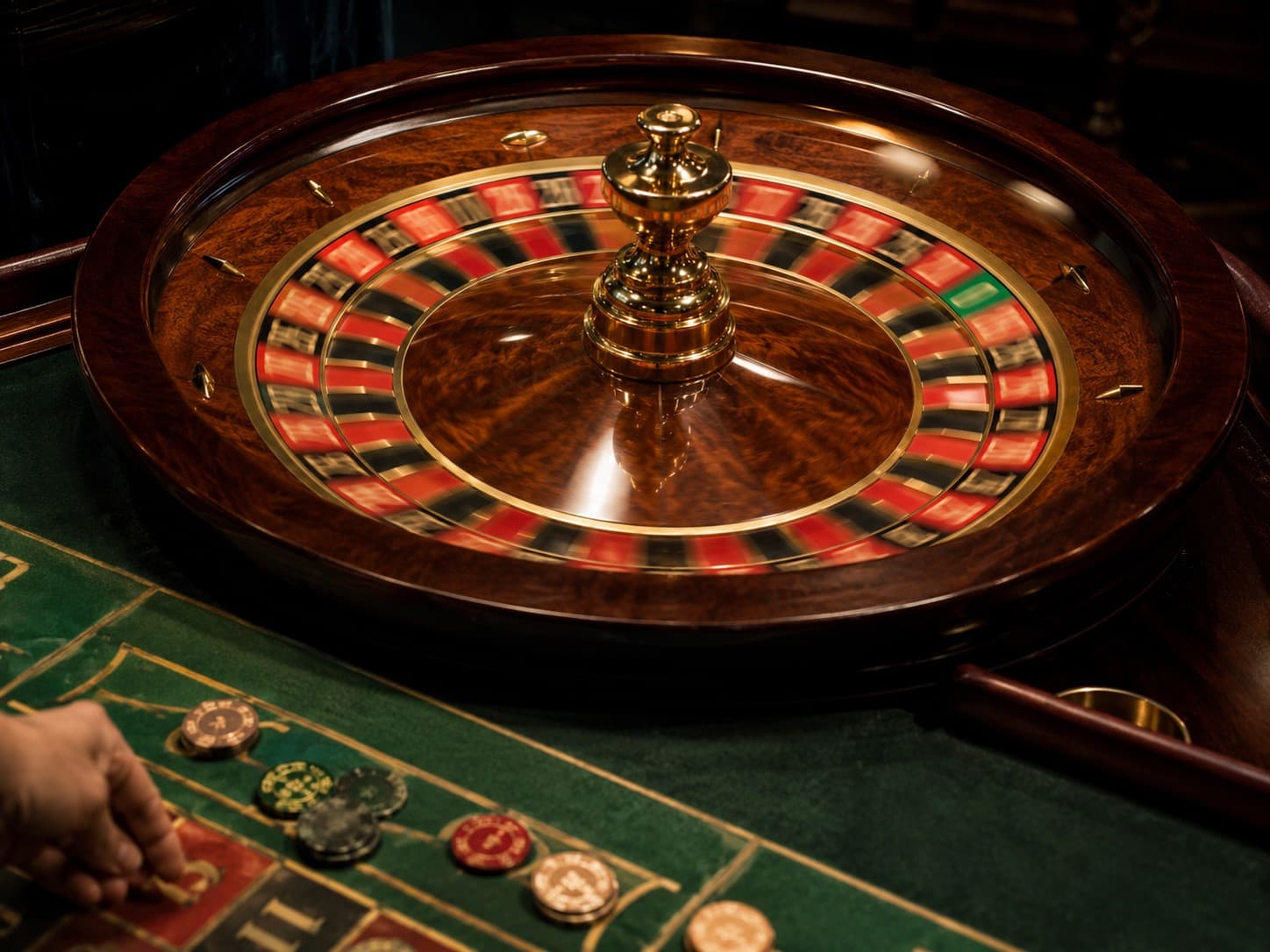Roulette, mid-turn